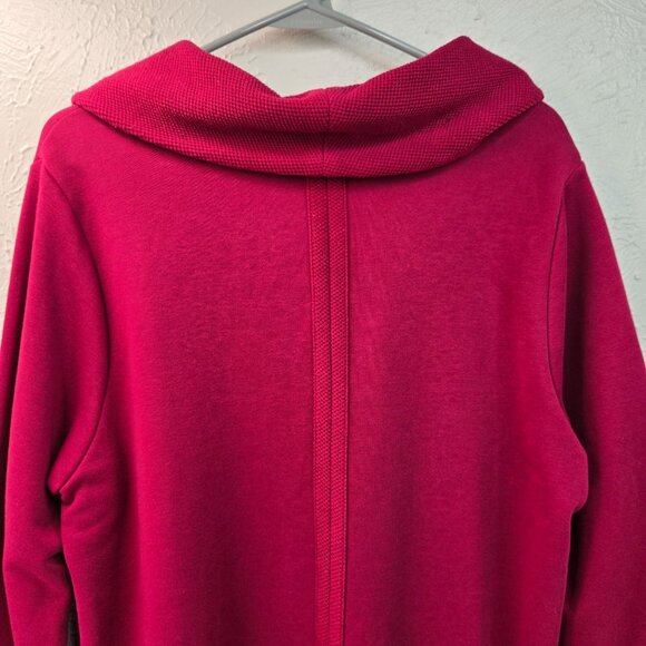 Habitat Cowl Neck Sweater Women L Red Pullover Lagenlook Relaxed Long Sleeve Top - Picture 10 of 14